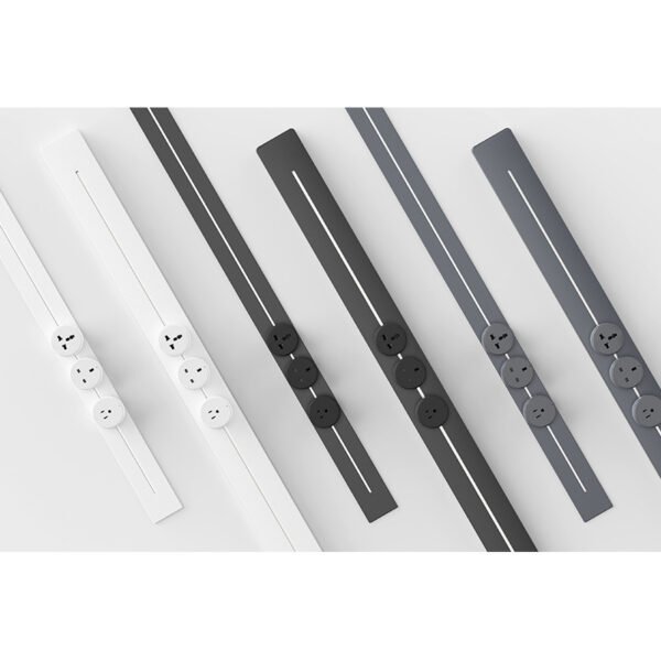 Multi-functional American & British Standard Sliding, Removable Track Socket for Living Room, Kitchen, and Dining Cabinet