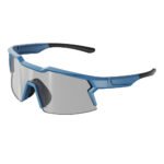 Smoke lens with dark blue frame